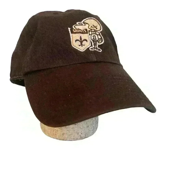 NFL Saints New Orleans Team Cap Womens Retro Mascot Adjustable - Picture 10 of 10
